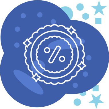 Rozet rozet simgesi taslak biçimi