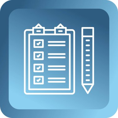 Kontrol Listesi Panosu. Web simgesi