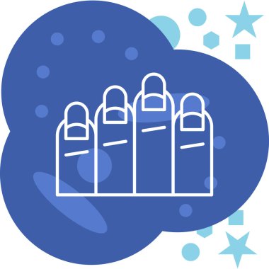 Bir el simgesinin vektör illüstrasyonu