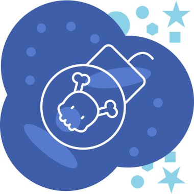 Beyaz arka planda izole edilmiş çizgi bebek duş şapkası ve yıldız simgesi. Renkli taslak konsepti. vektör.