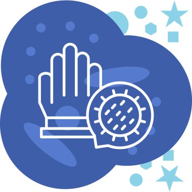 Eldivenler el simgesi ile ana hatları doldurulmuş.