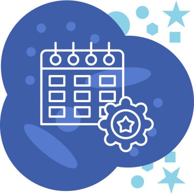 Takvim simgesi vektör illüstrasyonu