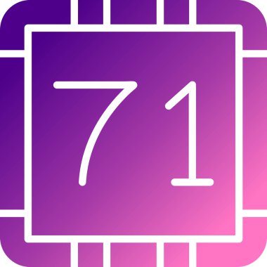 7 numaralı simge işareti mor