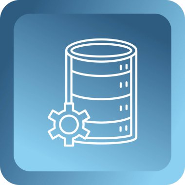 sunucu simgesi vektör işareti