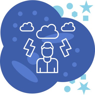 bulut simgesi, vektör illüstrasyonu