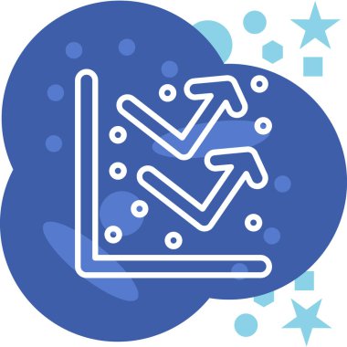 Modern bir simgenin vektör illüstrasyonu