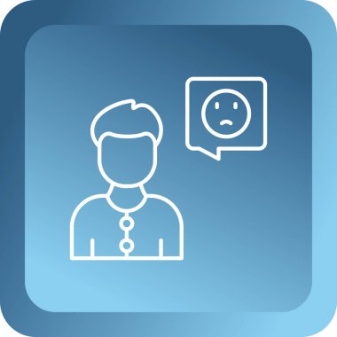 Sohbet simgesi, vektör çizimi