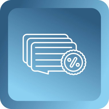 İndirim simgesi. vektör illüstrasyonu