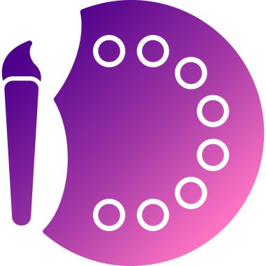 fırça. Web simgesi basit illüstrasyon