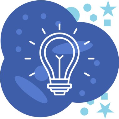 Ampul. Web simgesi basit illüstrasyon