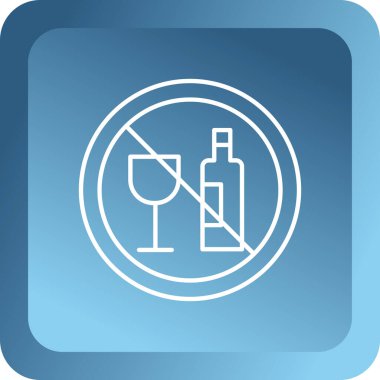 Şarap kadehi simgesinin vektör illüstrasyonu