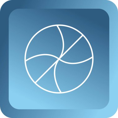 Güzel Pasta Çizelgesi Vektör Simgesi