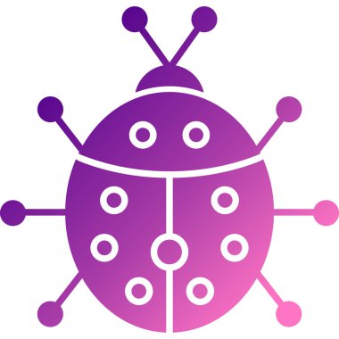 Virüs ikon vektörü. düz dizayn sembolü. virüs illüstrasyonu