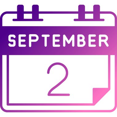 Takvim simgesinin vektör illüstrasyonu