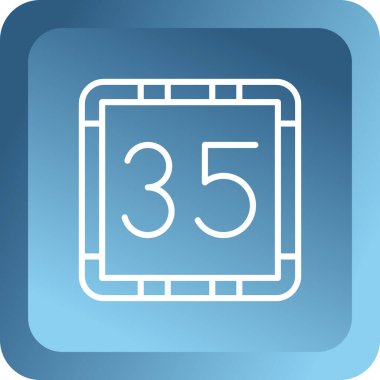 Takvim simgesinin vektör illüstrasyonu