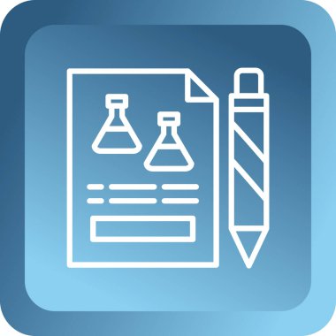 Modern b 'nin vektör illüstrasyonu ikon eksikliği tıbbi test