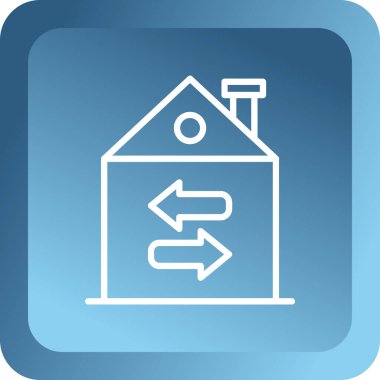 Beyaz arka planda izole edilmiş tornavida ve anahtar ikonlu mavi ev. Ayarlama, servis, ayar, bakım, onarım, onarım. vektör illüstrasyonu