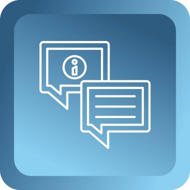 sohbet simgesi, vektör illüstrasyonlu konuşma balonu