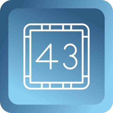 3 boyutlu modern dijital tasarım simgesi