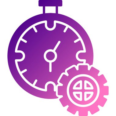 Kronometre Web simgesi basit illüstrasyon