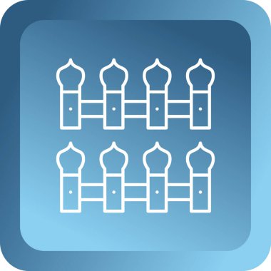 Mavi çizgi Noel ağacı simgesi beyaz arkaplanda izole edilmiş. Mutlu noeller ve mutlu yıllar. vektör