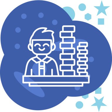 İş dünyasındaki para yığınları - yönetim kategorisinde simge