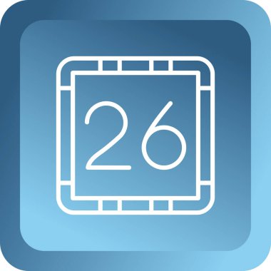 Takvimin simgesi. düz dizayn