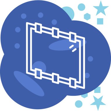 Bulut. Web simgesi basit illüstrasyon