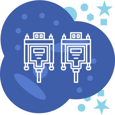 Robot teknolojisi ikon vektör çizimi