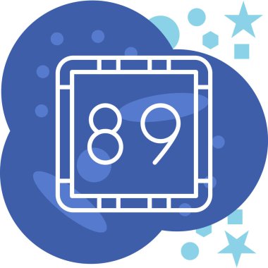 98 yıl modern simge tasarımı, vektör illüstrasyonu