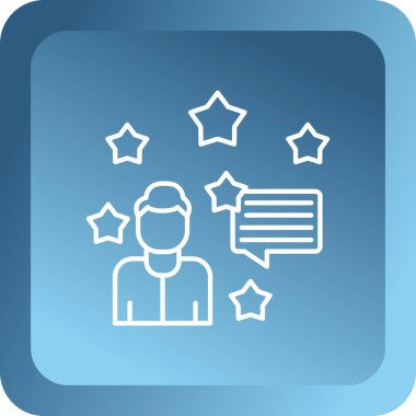 Ağ simgesi. yıldız, geri bildirim