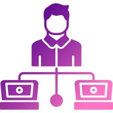 iş simgesi vektör illüstrasyonu