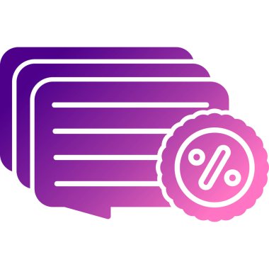 indirimli etiket simgesi, vektör tasarımı