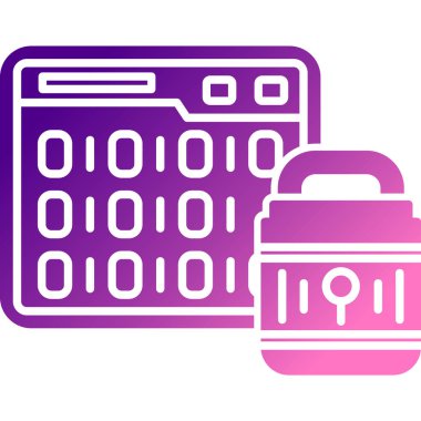 İşlemci simgesi, vektör illüstrasyonu