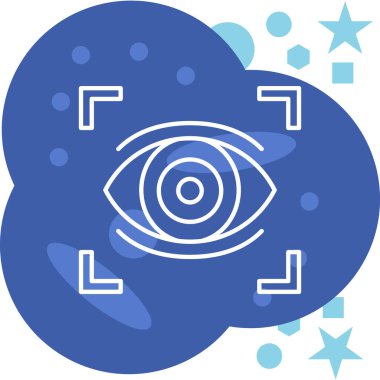 Göz. Web simgesi basit illüstrasyon