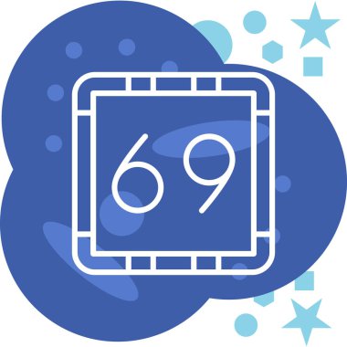 686 takvim sayfası simgesi, vektör illüstrasyon tasarımı