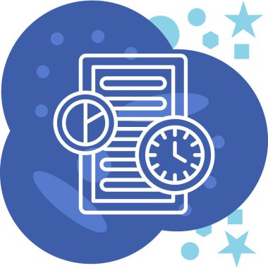 Zaman yönetimi simgesi vektör illüstrasyonu