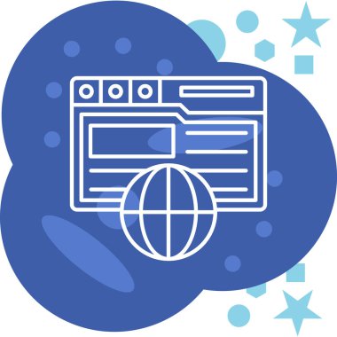 Web simgesi tasarımı vektör illüstrasyonu
