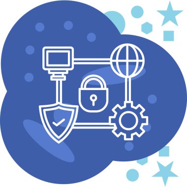 kilit simgesi, vektör illüstrasyonu, güvenlik işareti