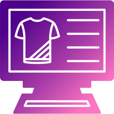 Beyaz arka planda beyaz gömlek simgesi izole edildi. renk kare düğmesi. vektör illüstrasyonu