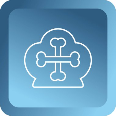 Bulut hesaplama simgesinin vektör illüstrasyonu