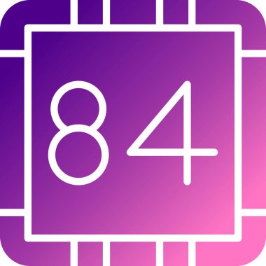 Yedi numaralı simge. Beyaz arkaplanda internet düğmesi