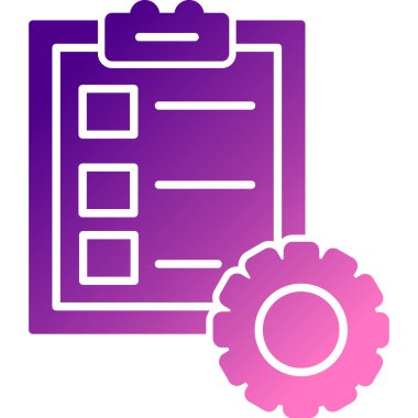 Kontrol listesi simgesi vektör illüstrasyonu