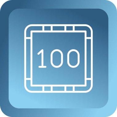 10 0 simge tasarımı, vektör illüstrasyonu