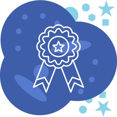 Rozet simge vektör çizim