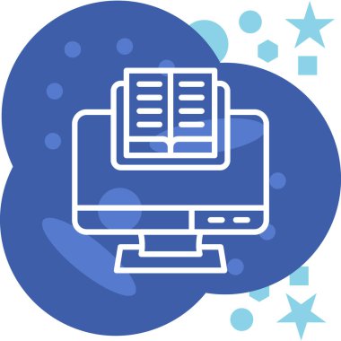 Kitap. Web simgesi basit illüstrasyon