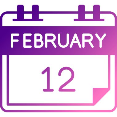 2 Şubat gradyan simgesi