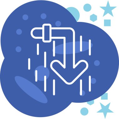 Bulut. Web simgesi basit illüstrasyon