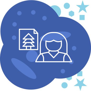 Noel ağacı simgesi vektör illüstrasyonuName