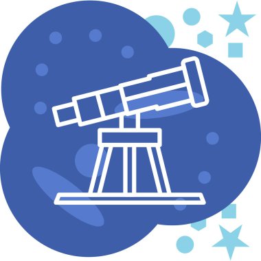 astronomi simgesi, modern basit illüstrasyon